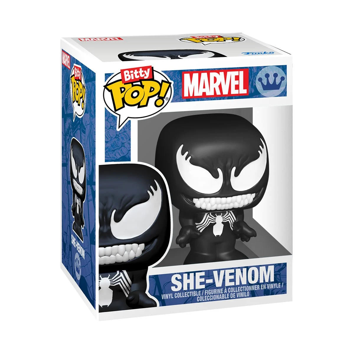 Image of Spider-Man Venom Funko Bitty Pop! Mini-Figure 4-Pack Peter Parker CHASE