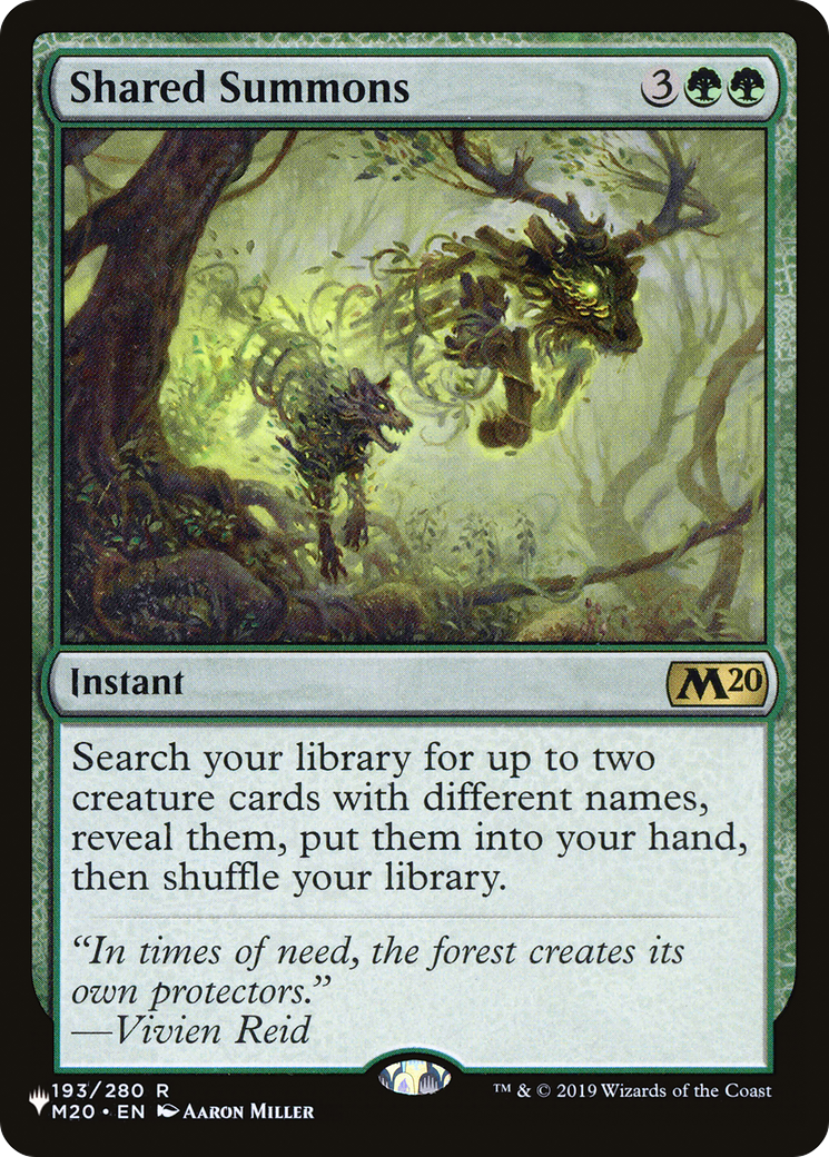 Image of Shared Summons (LIST-M20-193) - The List