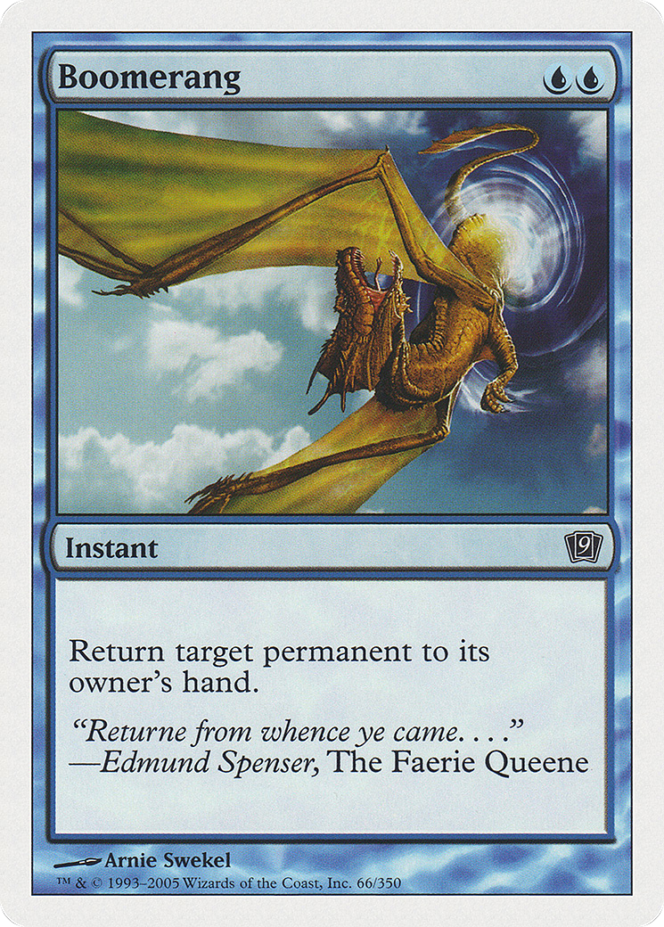 Image of Boomerang (9ED-066) - 9th Edition Foil