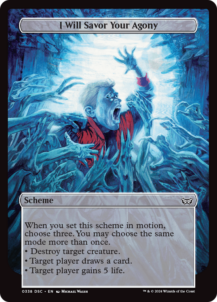 Image of I Will Savor Your Agony (Full Art) (A:DSC-338) - Duskmourn: House of Horror Commander