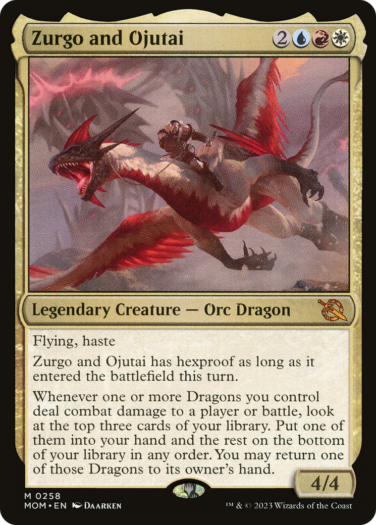 Image of Zurgo and Ojutai (MOM-258) - March of the Machine
