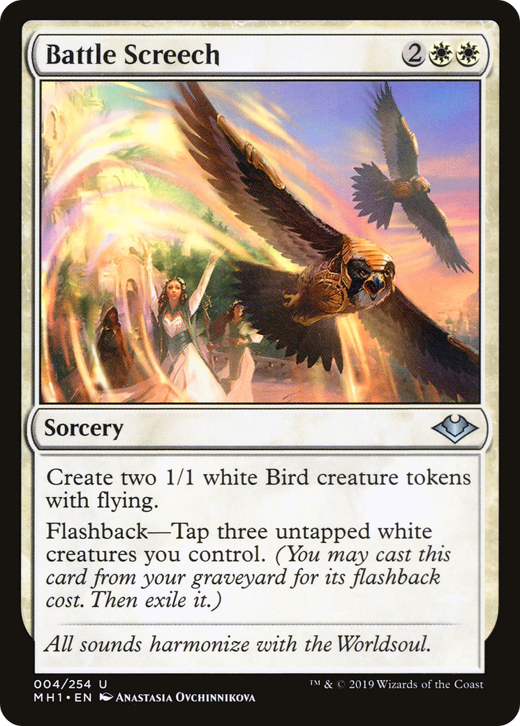 Image of Battle Screech (MH1-004) - Modern Horizons Foil