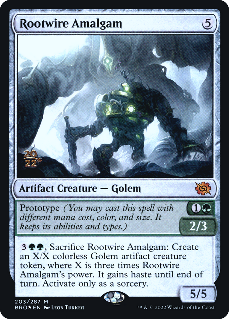 Image of Rootwire Amalgam (PRE-203) - The Brothers' War Promos Foil