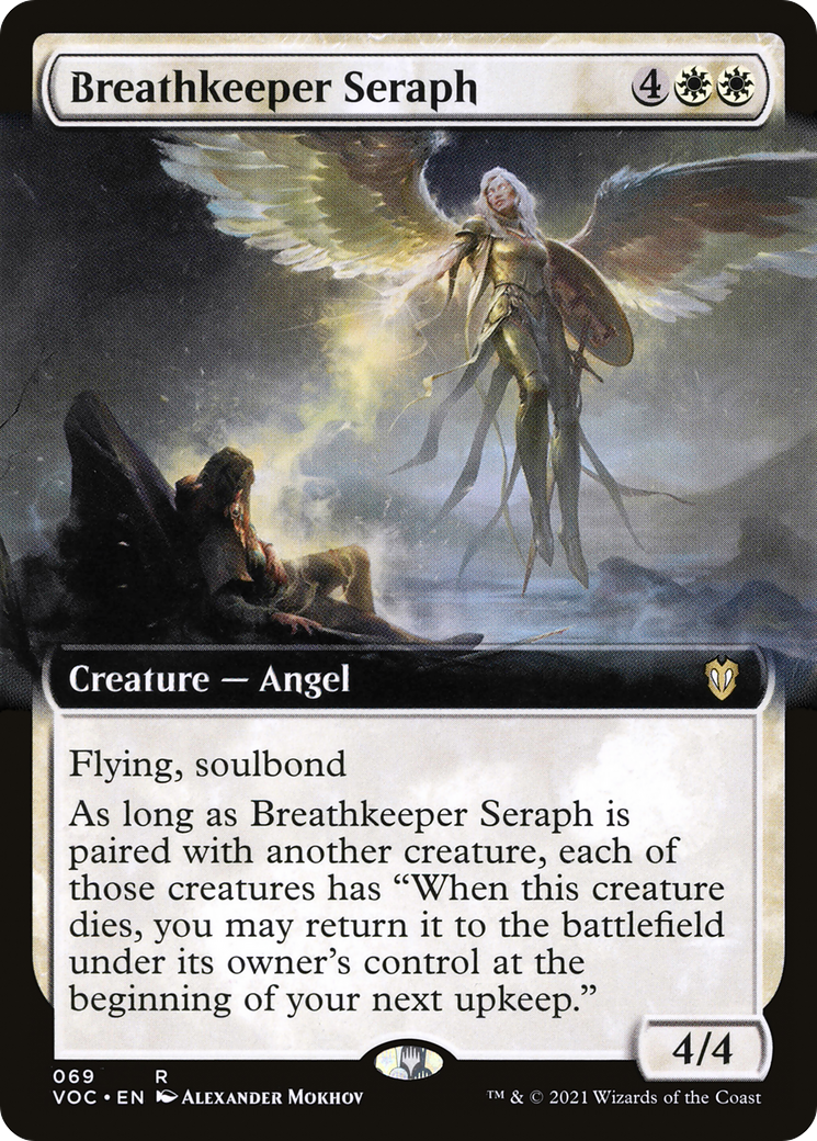 Image of Breathkeeper Seraph (Extended Art) (VOC-069) - Crimson Vow Commander: (Extended Art)