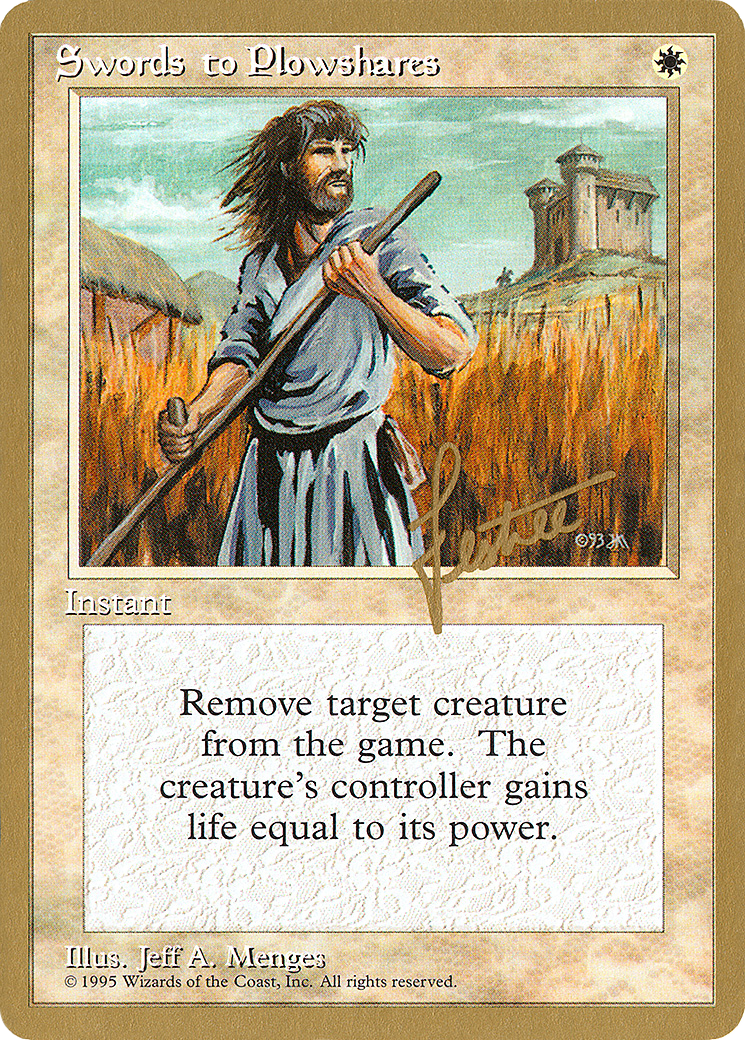 Image of Swords to Plowshares - 1996 Bertrand Lestree (4ED) (WCD-) - Pro Tour Collector Set