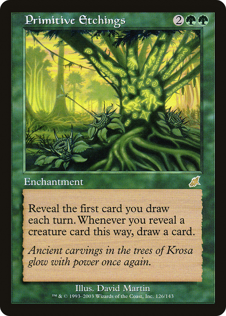 Image of Primitive Etchings (SCG-126) - Scourge Foil