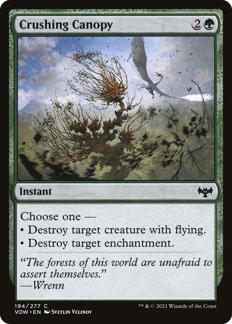 Image of Crushing Canopy (VOW-194) - Innistrad: Crimson Vow Foil