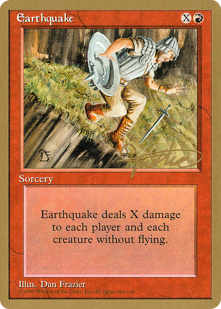 Image of Earthquake - 1996 Mark Justice (4ED) (WCD-) - Pro Tour Collector Set