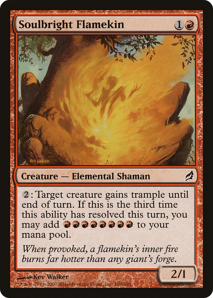 Image of Soulbright Flamekin (LRW-190) - Lorwyn