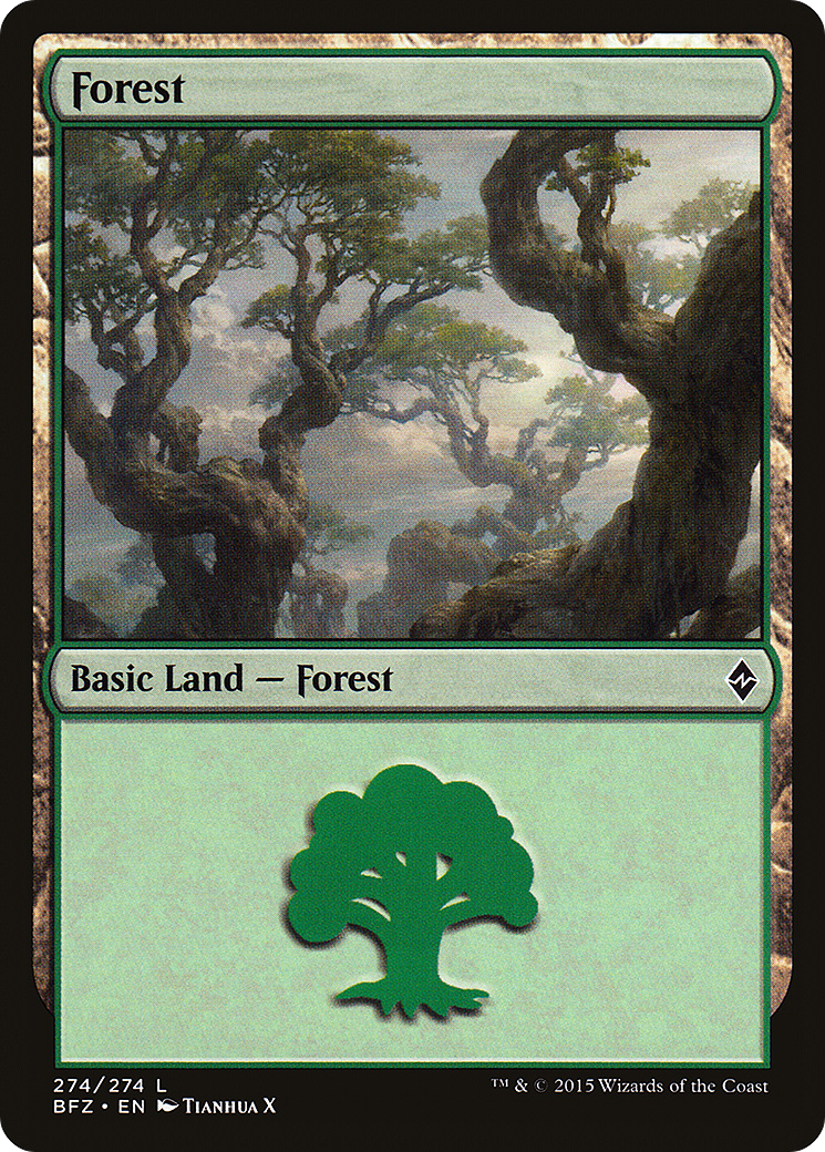 Image of Forest (274) (BFZ-274) - Battle for Zendikar