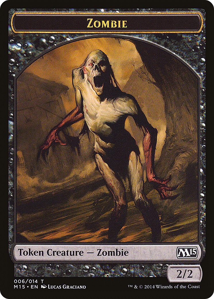 Image of Zombie Token (M15-006) - Magic 2015 Tokens