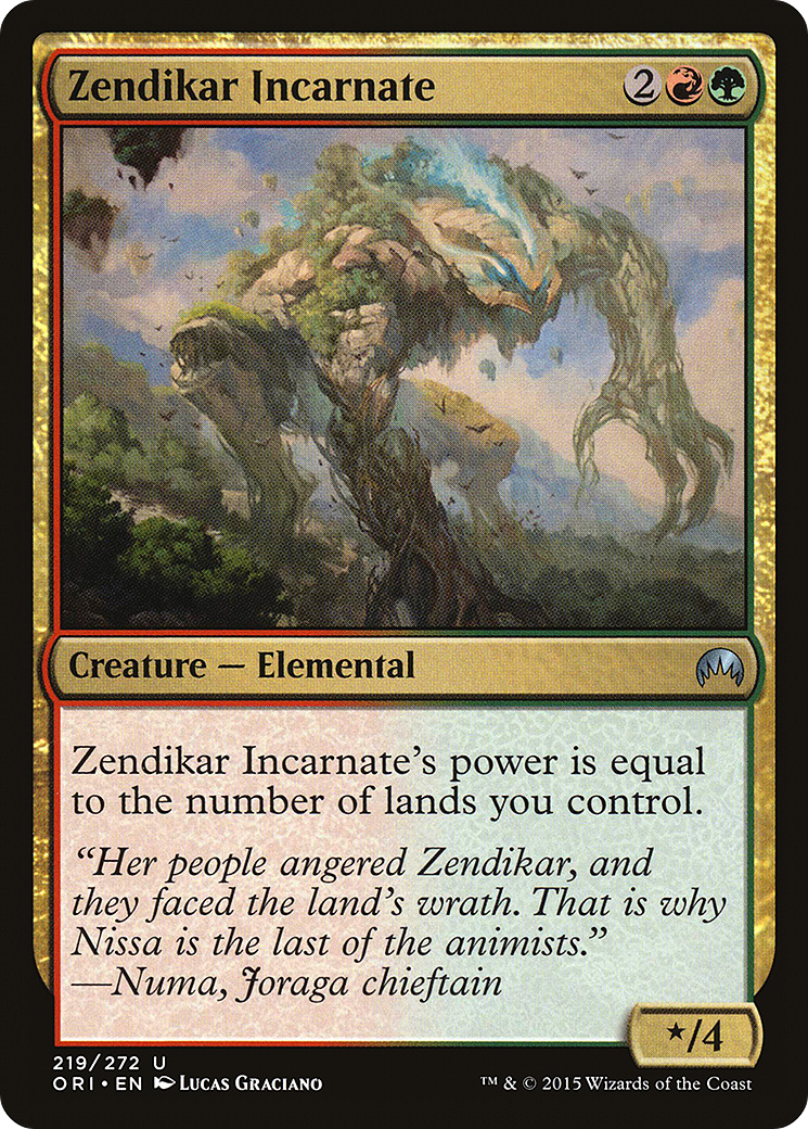 Image of Zendikar Incarnate (ORI-219) - Magic Origins