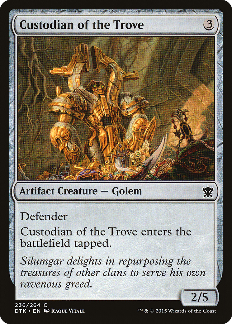 Image of Custodian of the Trove (DTK-236) - Dragons of Tarkir Foil