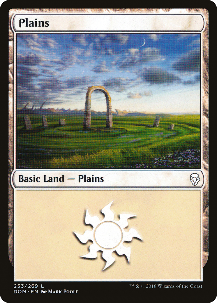 Image of Plains (253) (DOM-253) - Dominaria Foil