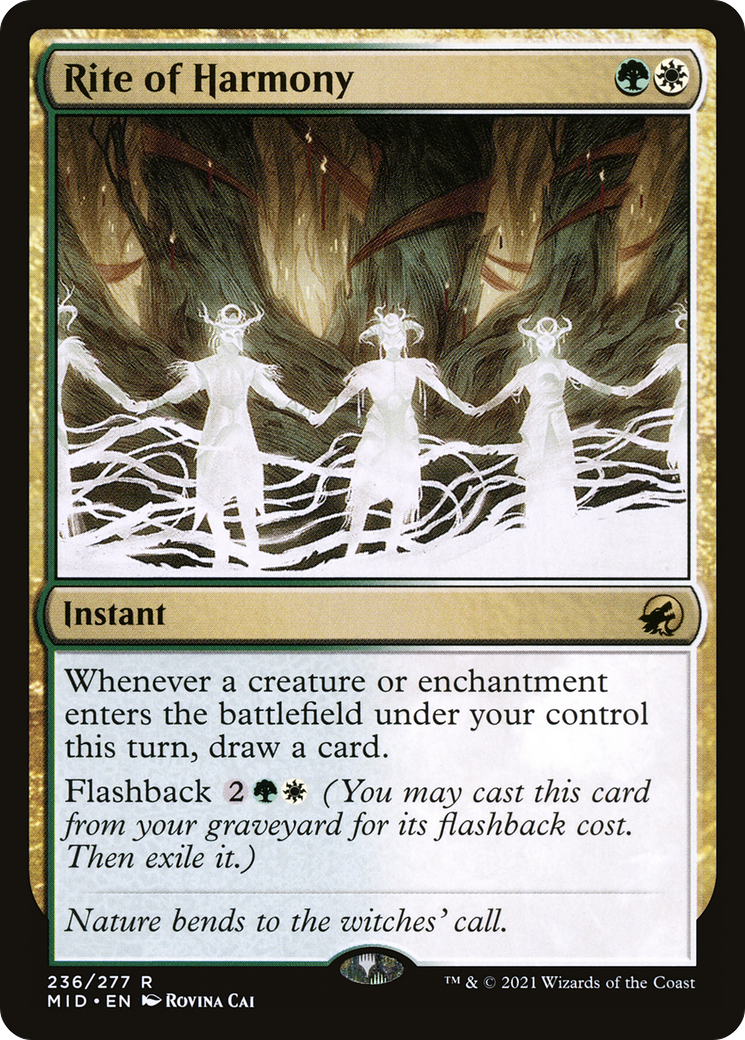 Image of Rite of Harmony (MID-236) - Innistrad: Midnight Hunt Foil