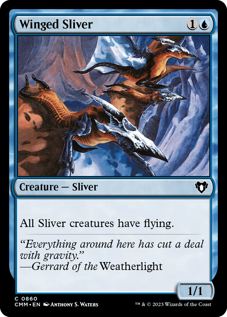 Image of Winged Sliver (CMM-860) - Commander Masters