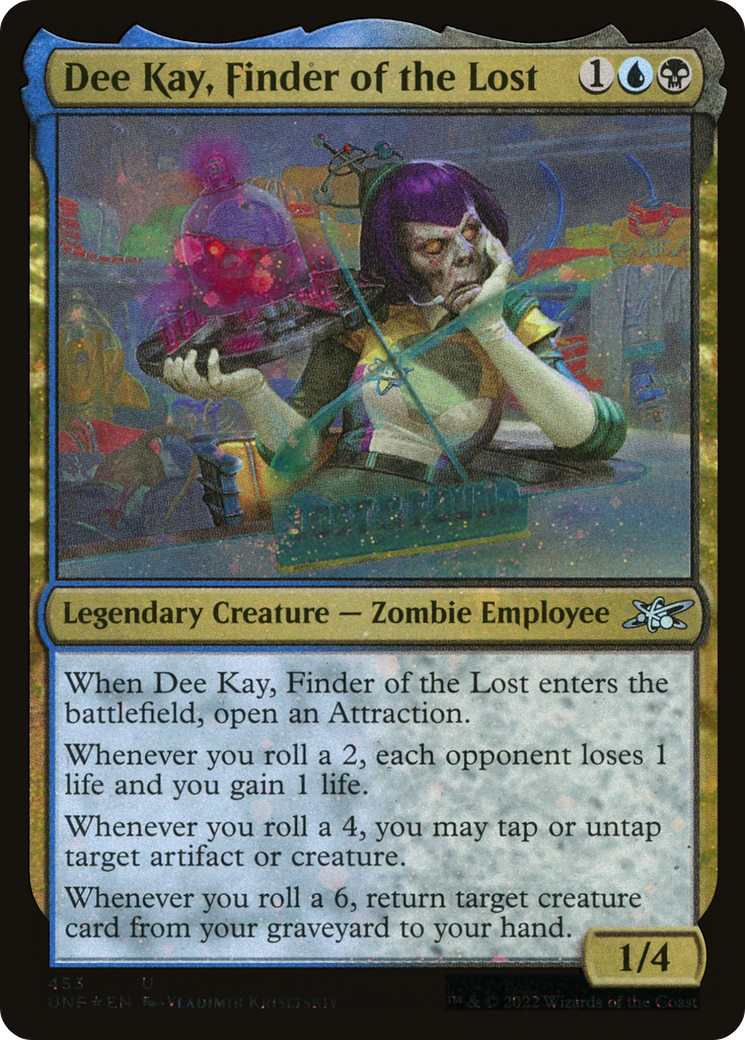 Image of Dee Kay, Finder of the Lost (Galaxy Foil) (UNF-453) - Unfinity Foil