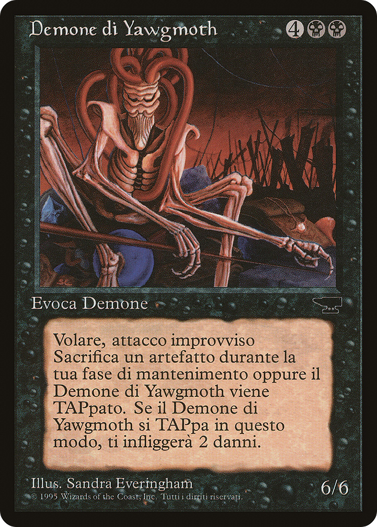 Image of Yawgmoth Demon (Italian) (REN-) - Rinascimento