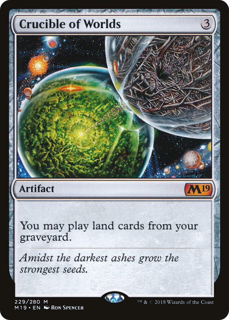 Image of Crucible of Worlds (M19-229) - Core Set 2019 Foil