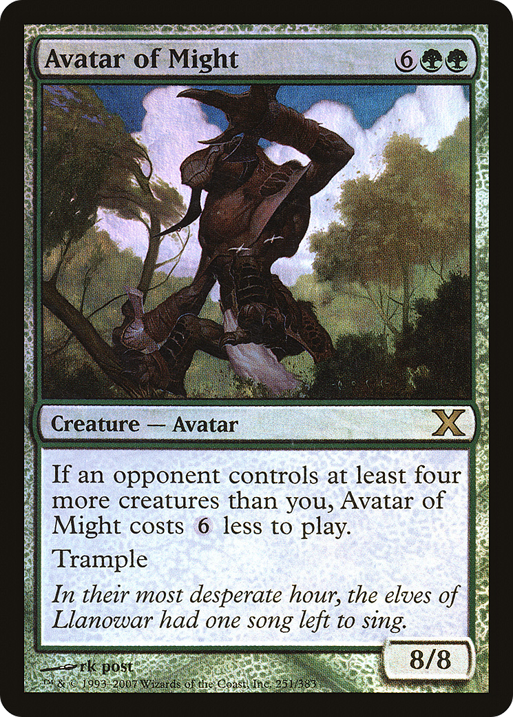 Image of Avatar of Might (10E-251★) - Tenth Edition Foil