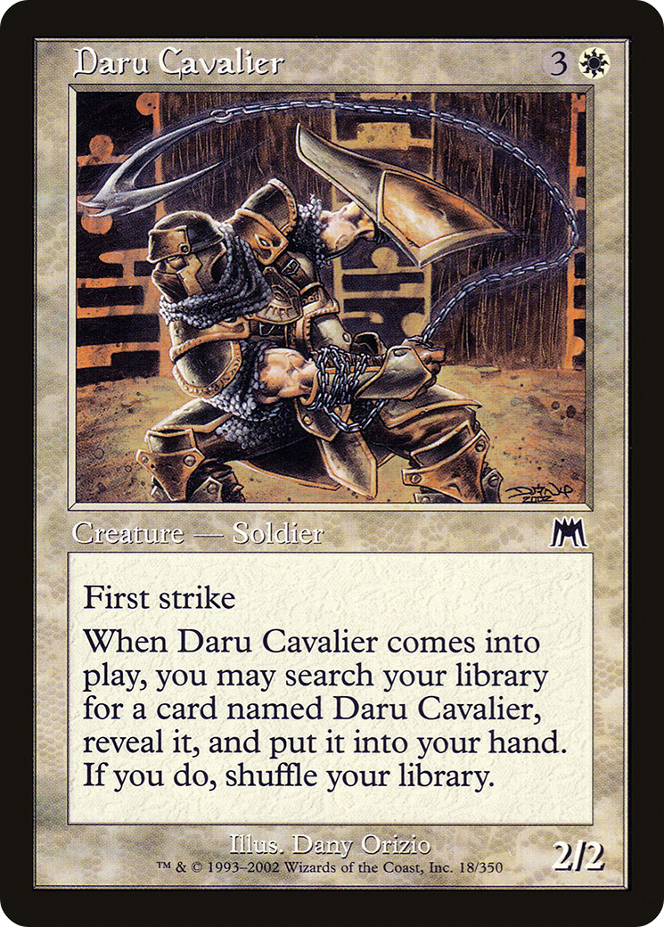 Image of Daru Cavalier (ONS-018) - Onslaught Foil