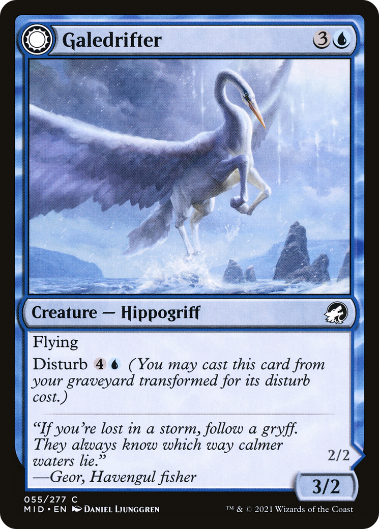 Image of Galedrifter (MID-055) - Innistrad: Midnight Hunt: (Double Faced Transform) Foil