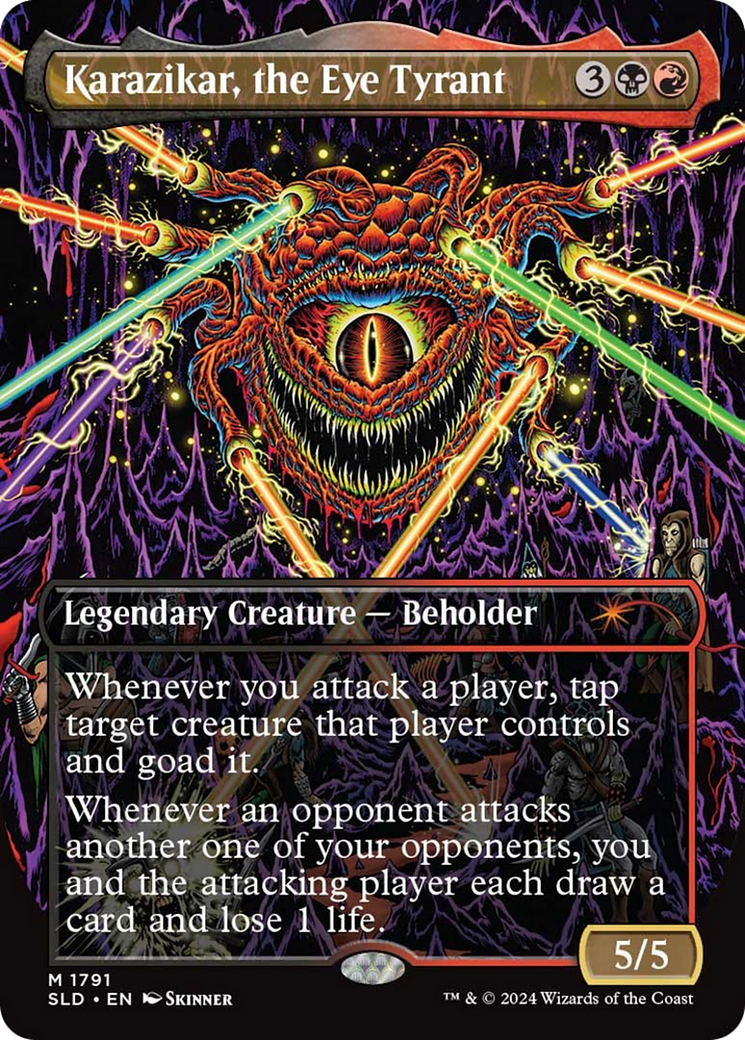 Image of Karazikar, the Eye Tyrant (SLD-1791) - Secret Lair Drop (Borderless) Foil
