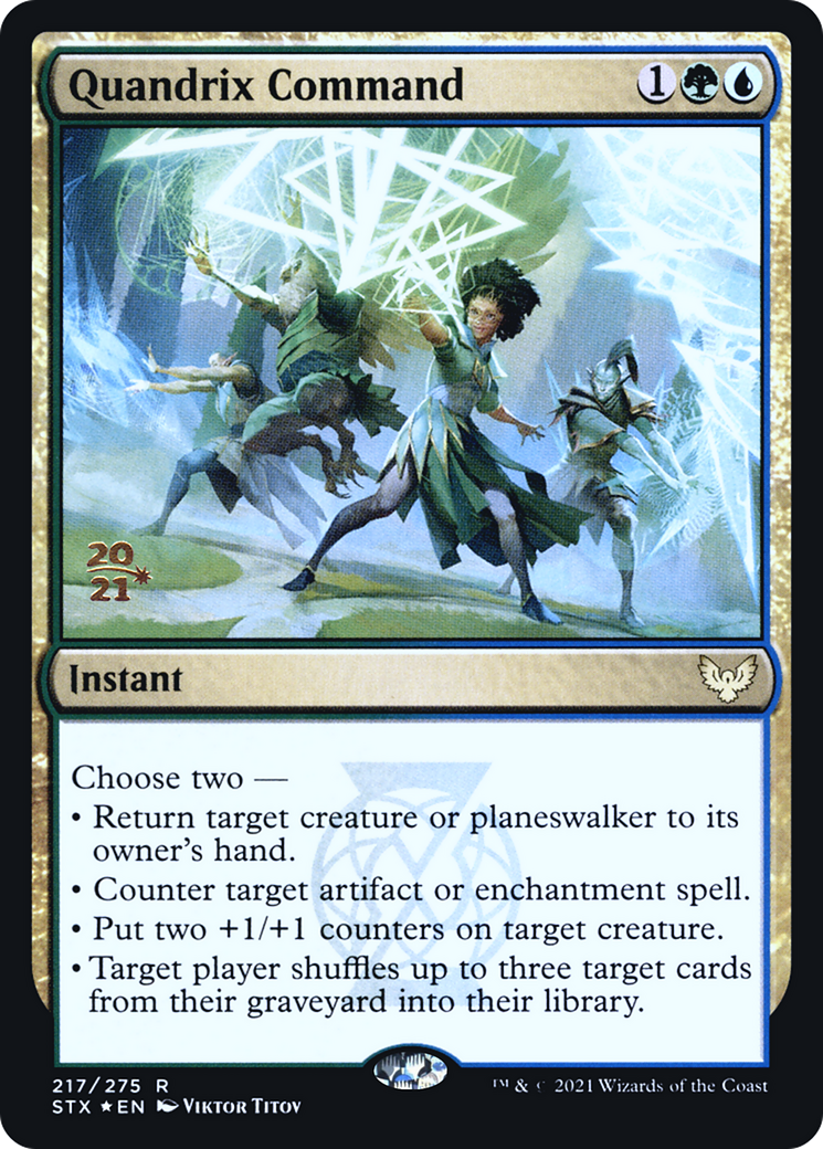 Image of Quandrix Command (PRE-217) - Strixhaven: School of Mages Promos Foil