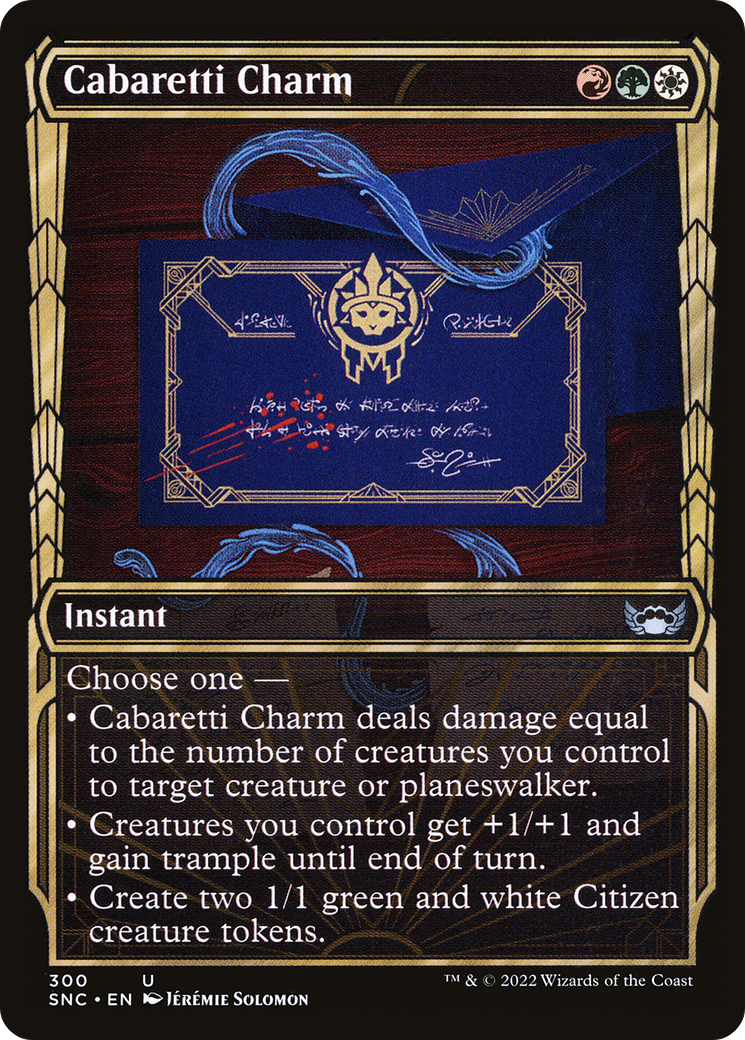 Image of Cabaretti Charm (Showcase) (SNC-300) - Streets of New Capenna: (Showcase) Foil