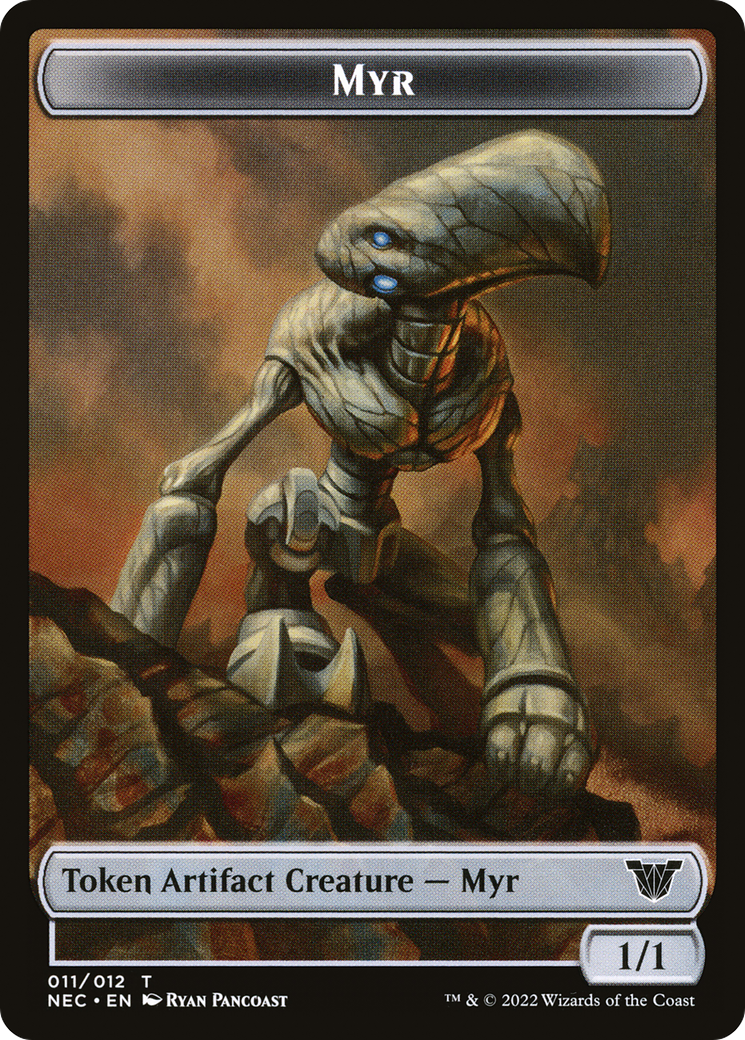 Image of Myr (TNEC-011) - Neon Dynasty Commander Tokens Foil