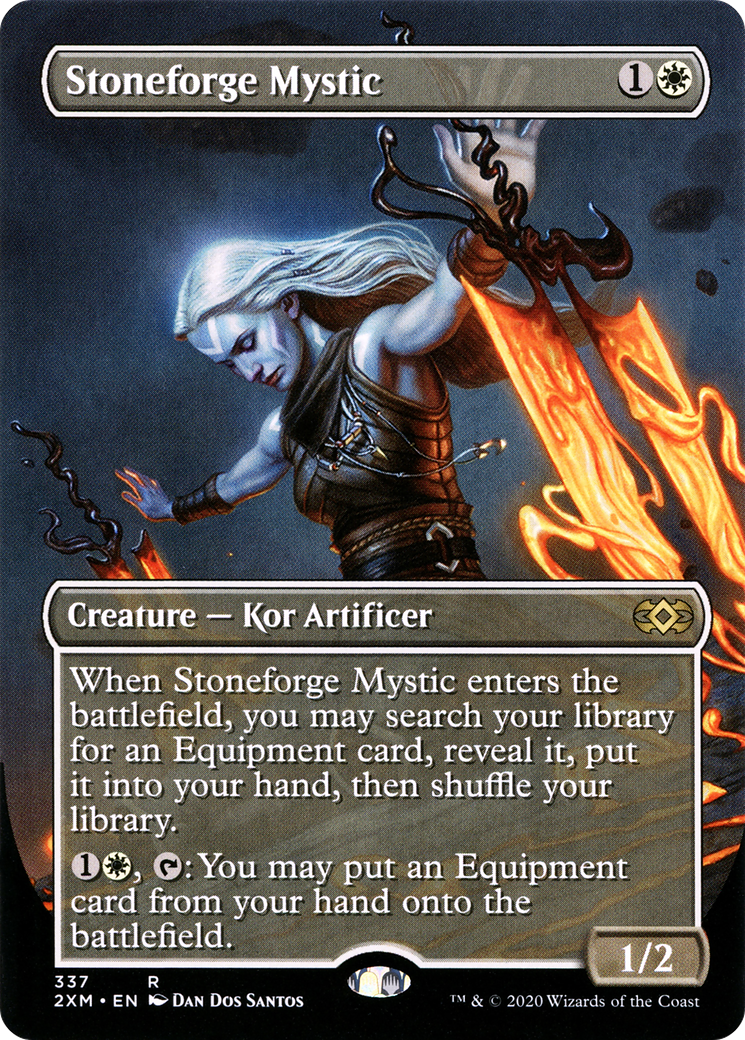 Image of Stoneforge Mystic (Borderless) (2XM-337) - Double Masters (Borderless) Foil