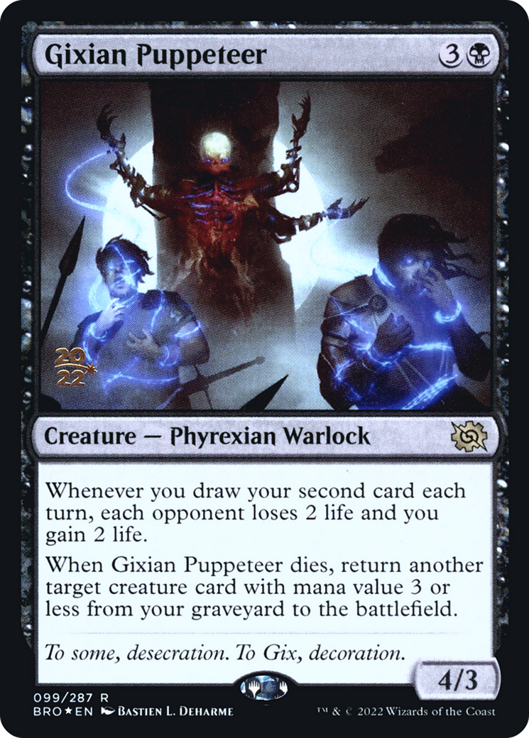Image of Gixian Puppeteer (PRE-099) - The Brothers' War Promos Foil