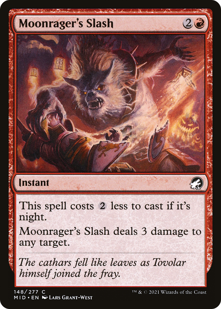 Image of Moonrager's Slash (MID-148) - Innistrad: Midnight Hunt