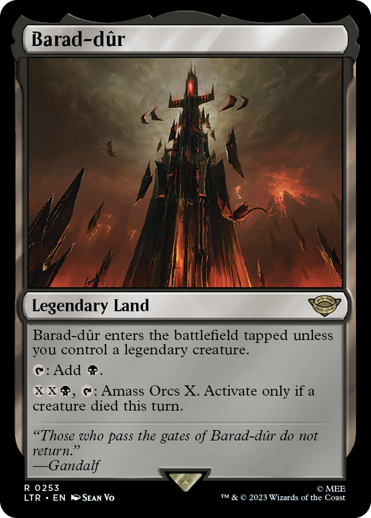 Image of Barad-dur (LTR-253) - The Lord of the Rings: Tales of Middle-earth Foil