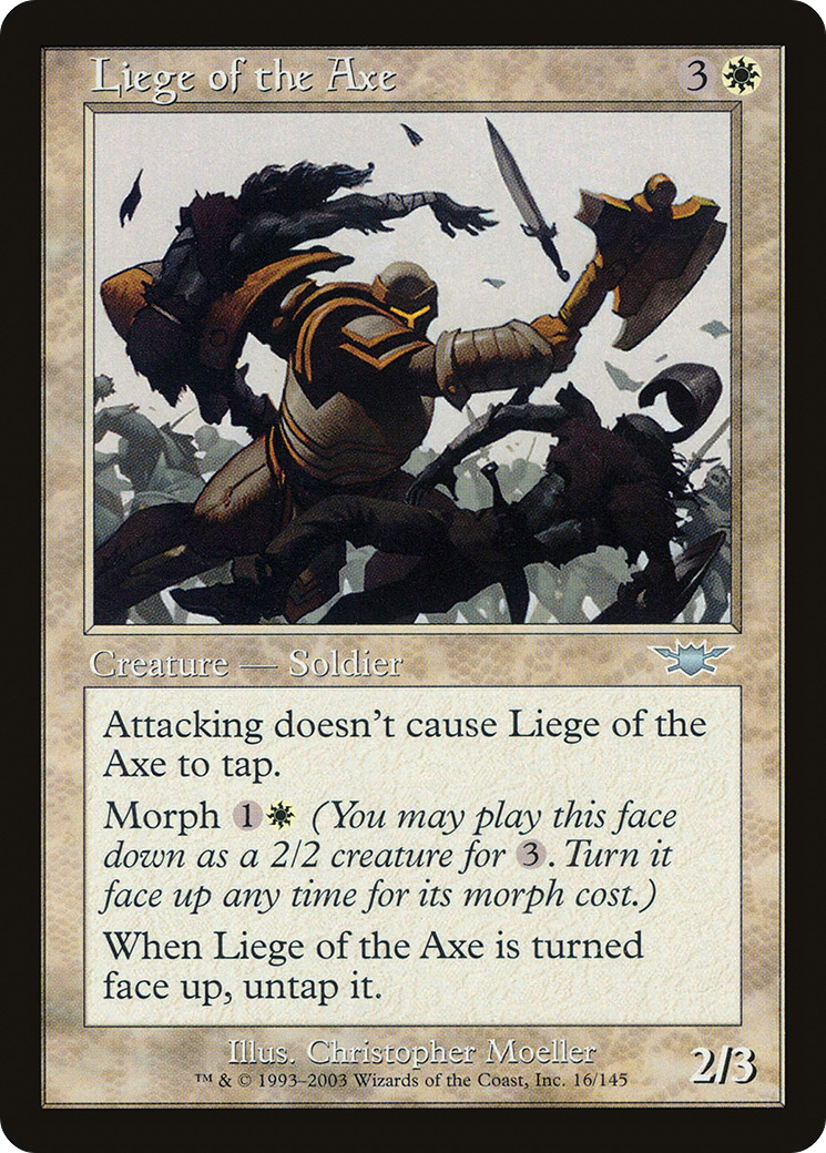 Image of Liege of the Axe (LGN-016) - Legions Foil