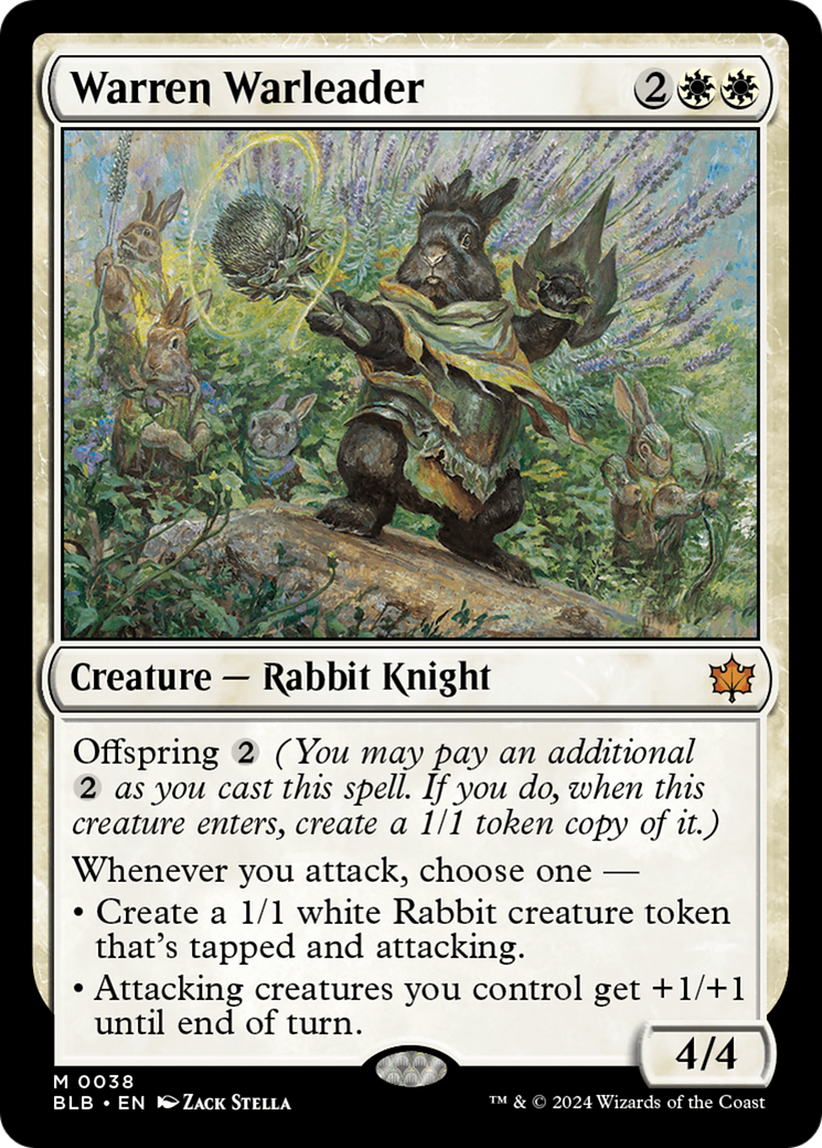 Image of Warren Warleader (BLB-038) - Bloomburrow