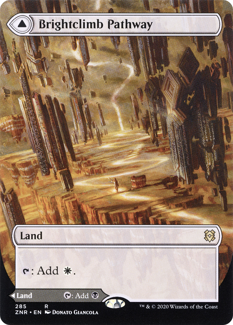 Image of Brightclimb Pathway (Borderless) (ZNR-285) - Zendikar Rising: (Showcase) (Borderless)