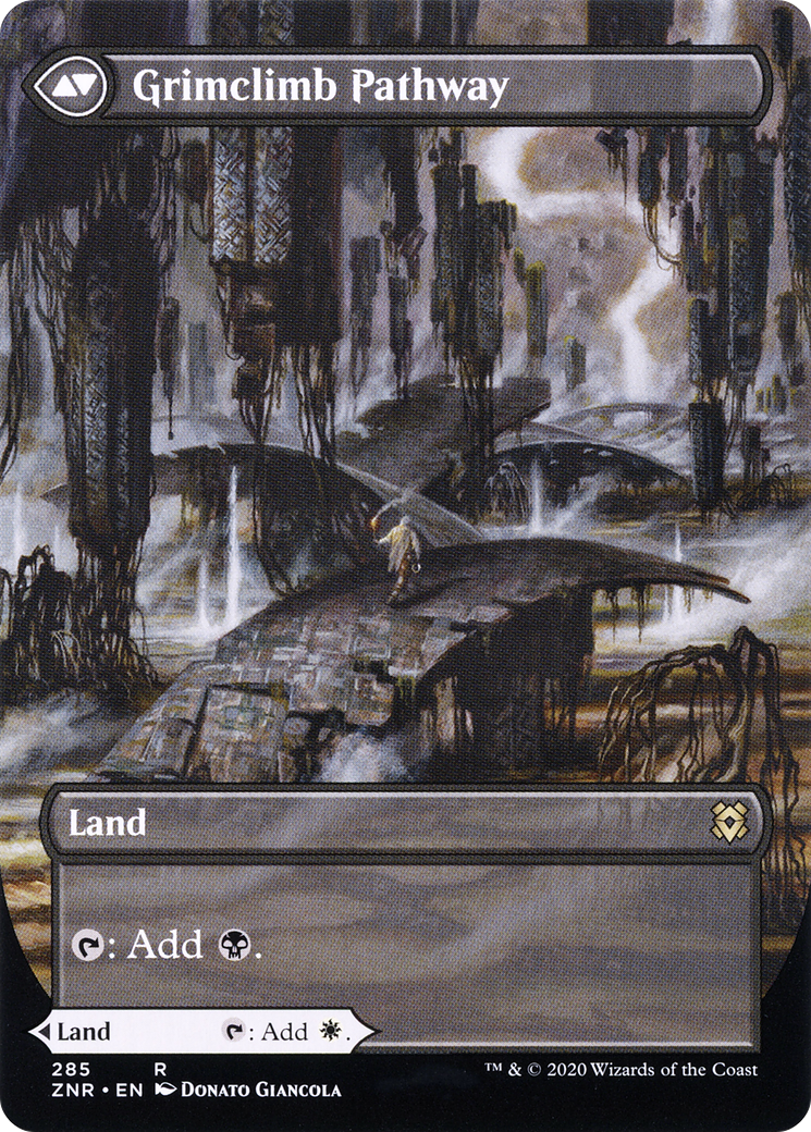 Image of Brightclimb Pathway (Borderless) (ZNR-285) - Zendikar Rising: (Showcase) (Borderless) Foil