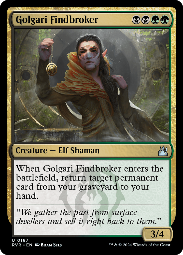 Image of Golgari Findbroker (RVR-187) - Ravnica Remastered