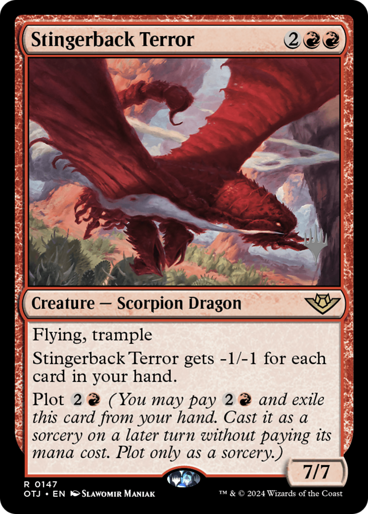 Image of Stingerback Terror (PPOTJ-147) - Outlaws of Thunder Junction Promos Foil