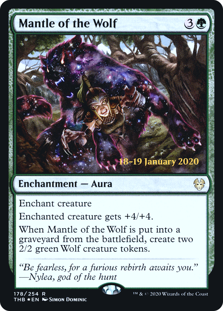Image of Mantle of the Wolf (PRE-178) - Theros Beyond Death Promos Foil