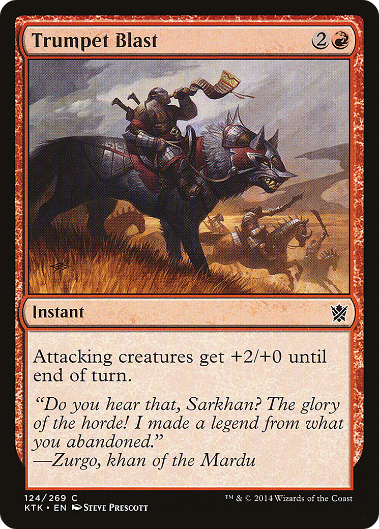 Image of Trumpet Blast (KTK-124) - Khans of Tarkir Foil