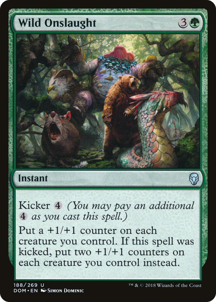 Image of Wild Onslaught (DOM-188) - Dominaria Foil