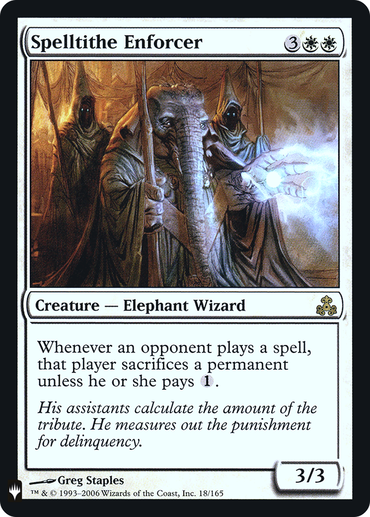 Image of Spelltithe Enforcer (LIST-018) - The List Foil