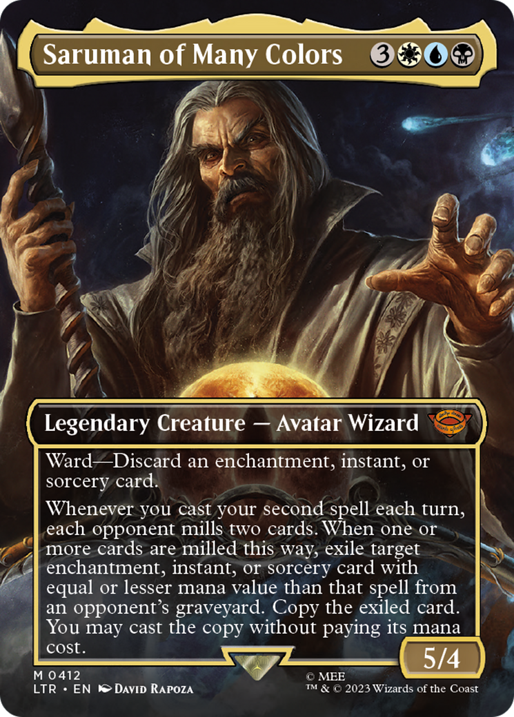 Image of Saruman of Many Colors (Borderless) (LTR-412) - The Lord of the Rings: Tales of Middle-earth (Borderless)