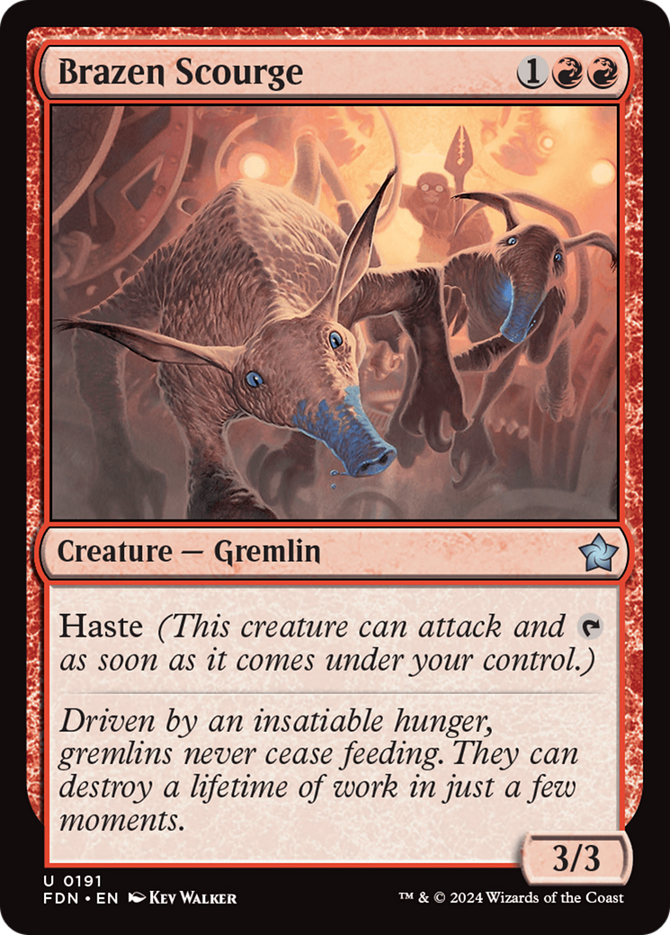 Image of Brazen Scourge (FDN-191) - Foundations Foil