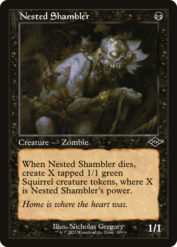 Image of Nested Shambler (Retro Frame) (MH2-399) - Modern Horizons 2 Foil