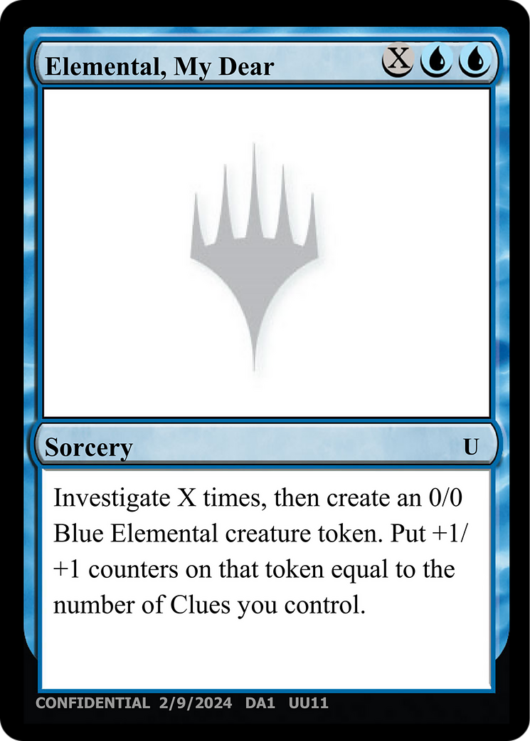 Image of Elemental, My Dear (UNK-UU11B) - Unknown Event