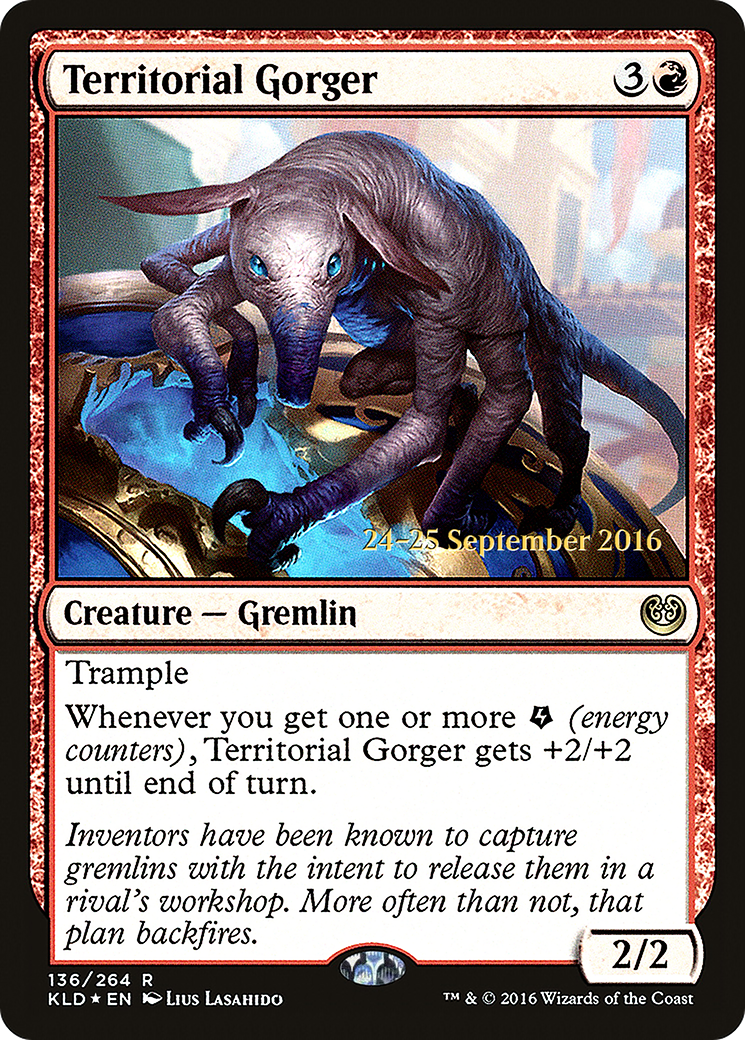 Image of Territorial Gorger (PRE-136S) - Kaladesh Promos Foil