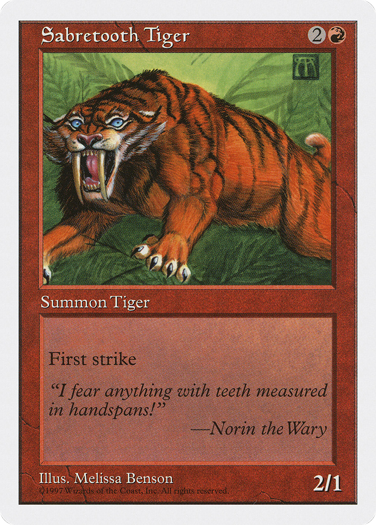 Image of Sabretooth Tiger (5ED-) - Fifth Edition